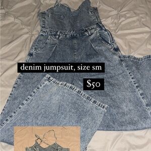 denim jumpsuit